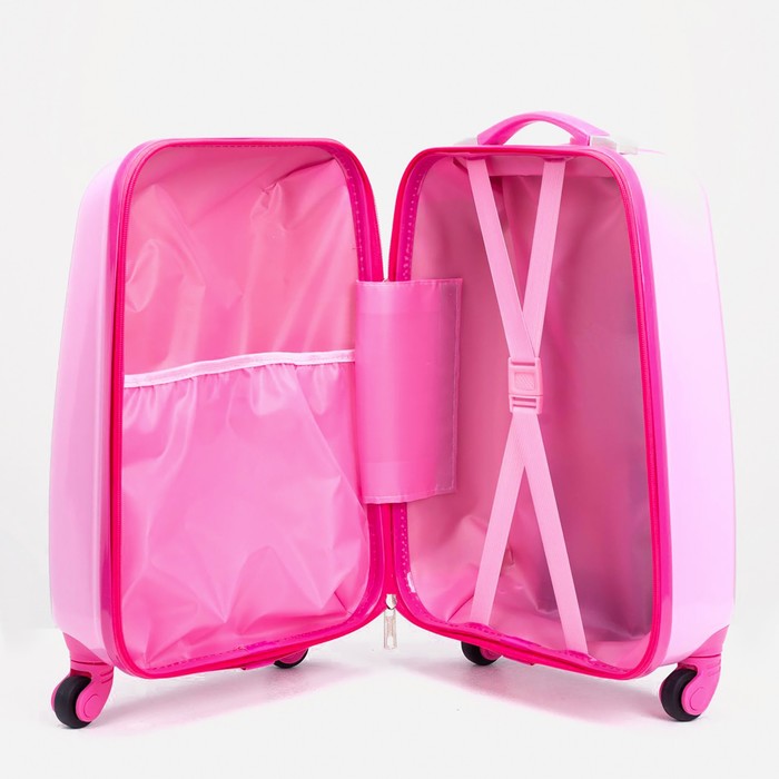 Чемодан детский 27 л (XS) HappyAnt, отдел на молнии, цвет розовый