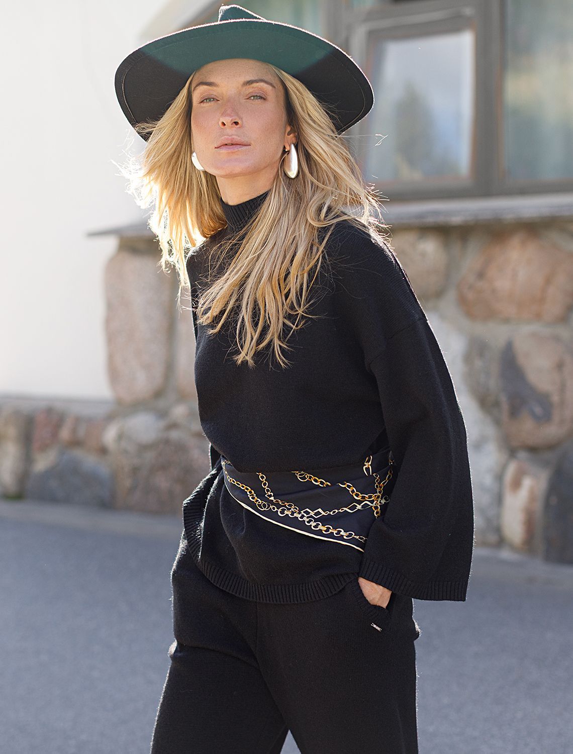 Джемпер из пряжи с кашемиром