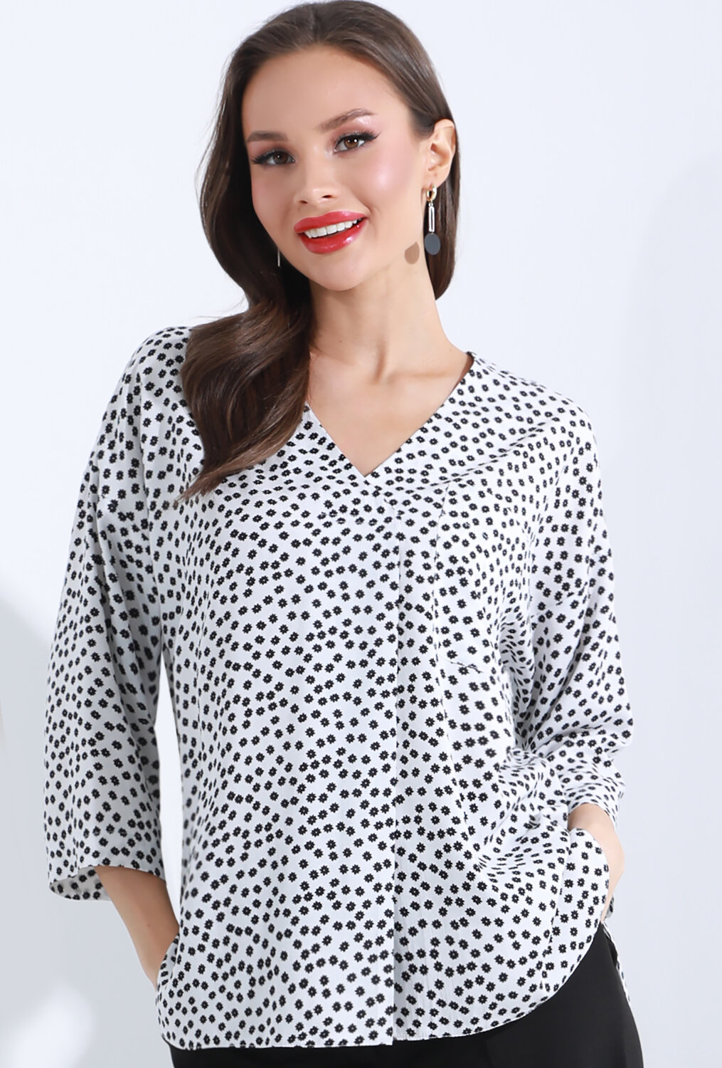 ст. цена1355руб.! DStrend Блузка Б-2159