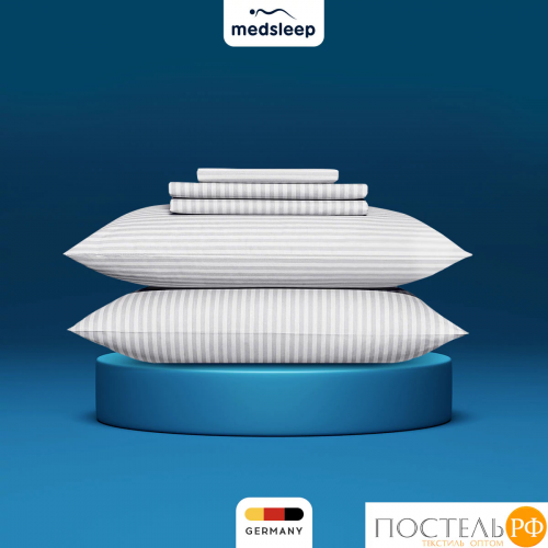 MEDSLEEP ЛИНДАУ св сер КПБ 175х205-1/160х200+25-1/50х70-2, 4 пр., хл.