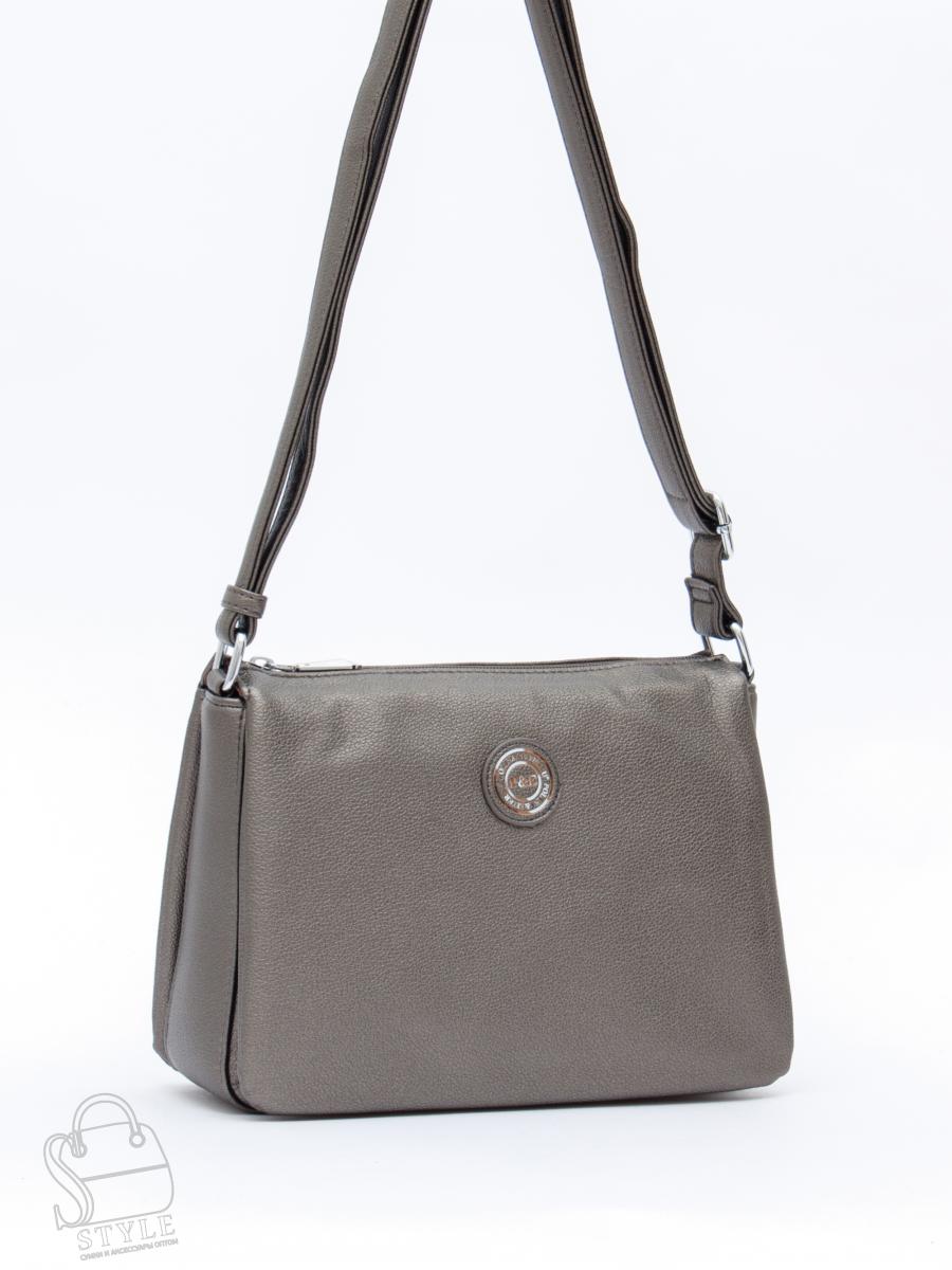 Сумка женская 1366-122 silver gray Polina&Eiterou