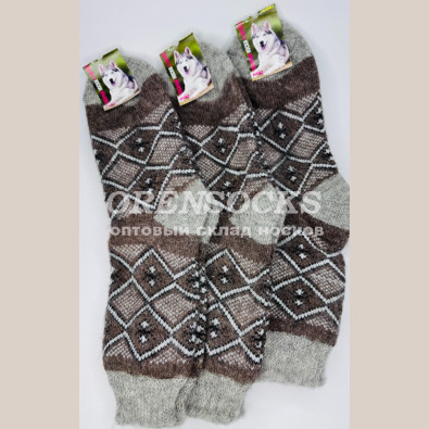 МУЖСКИЕ ТЕРМО-НОСКИ ВЯЗАНЫЕ ИЗ ШЕРСТИ, МАХРА С НАЧЕСОМ AXTEKC