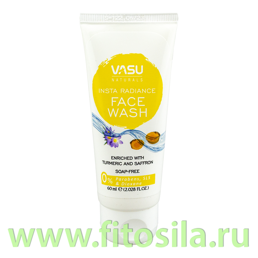 Средство для умывания Сияние с куркумой и шафраном ( VASU Insta Radiance face Wash ) 60мл Trichup