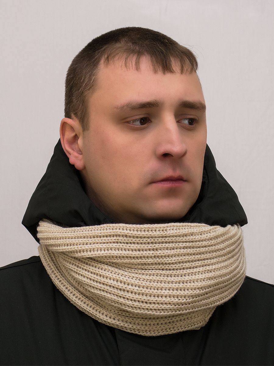 Снуд восьмерка Гелиос (Цвет лен), Один размер