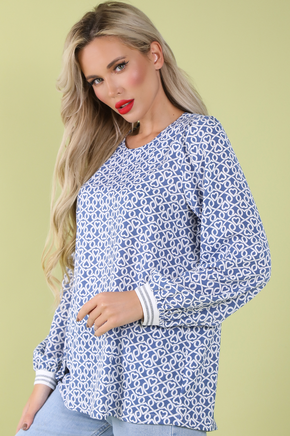 СТ. ЦЕНА 1160 руб//Блузон Фэнтази (ниагара)