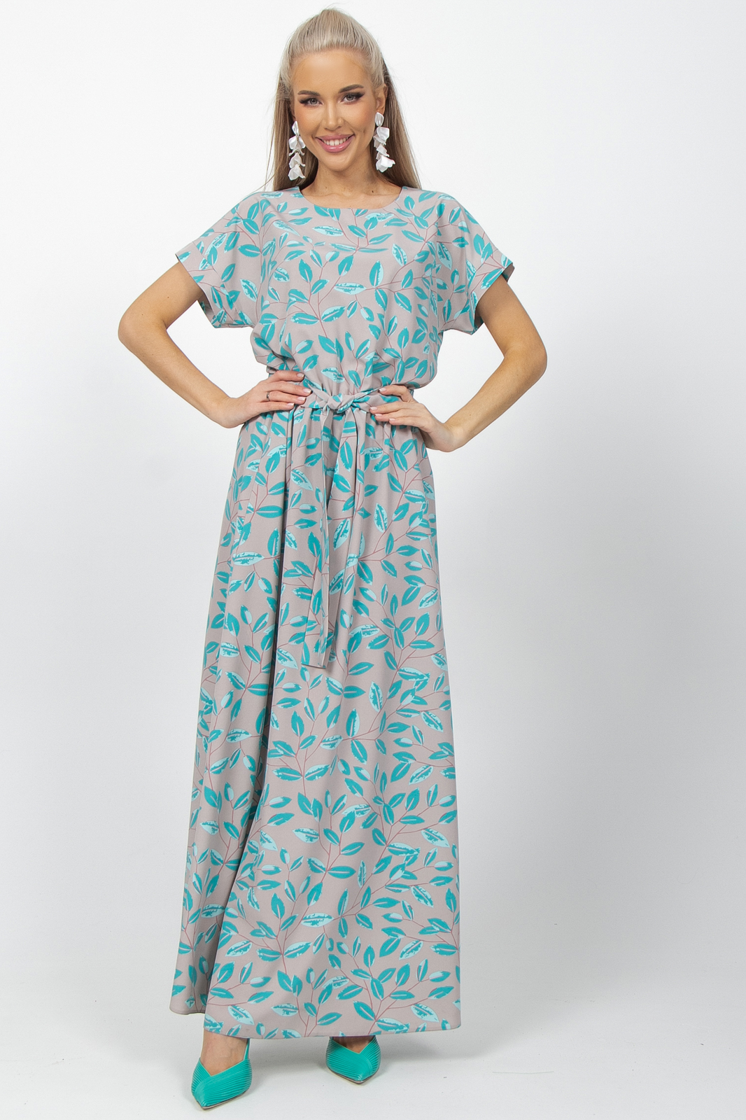 СТ. ЦЕНА 2250 руб//Платье Диана (бирюза)