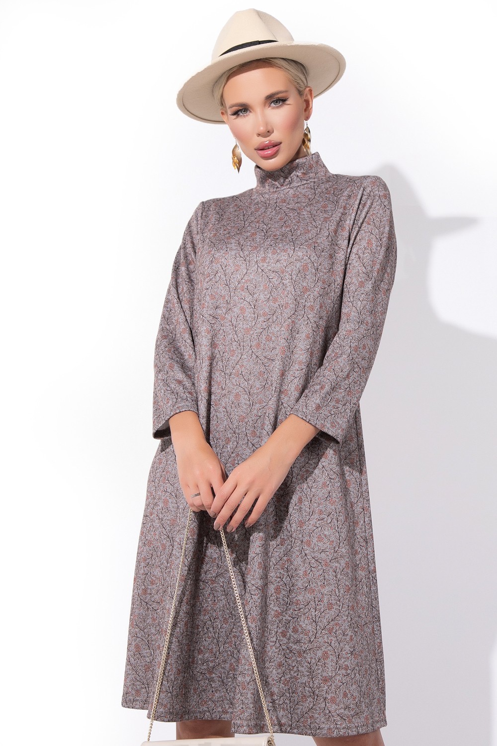 СТ. ЦЕНА 1340 руб//Платье Наступит завтра (мокко)