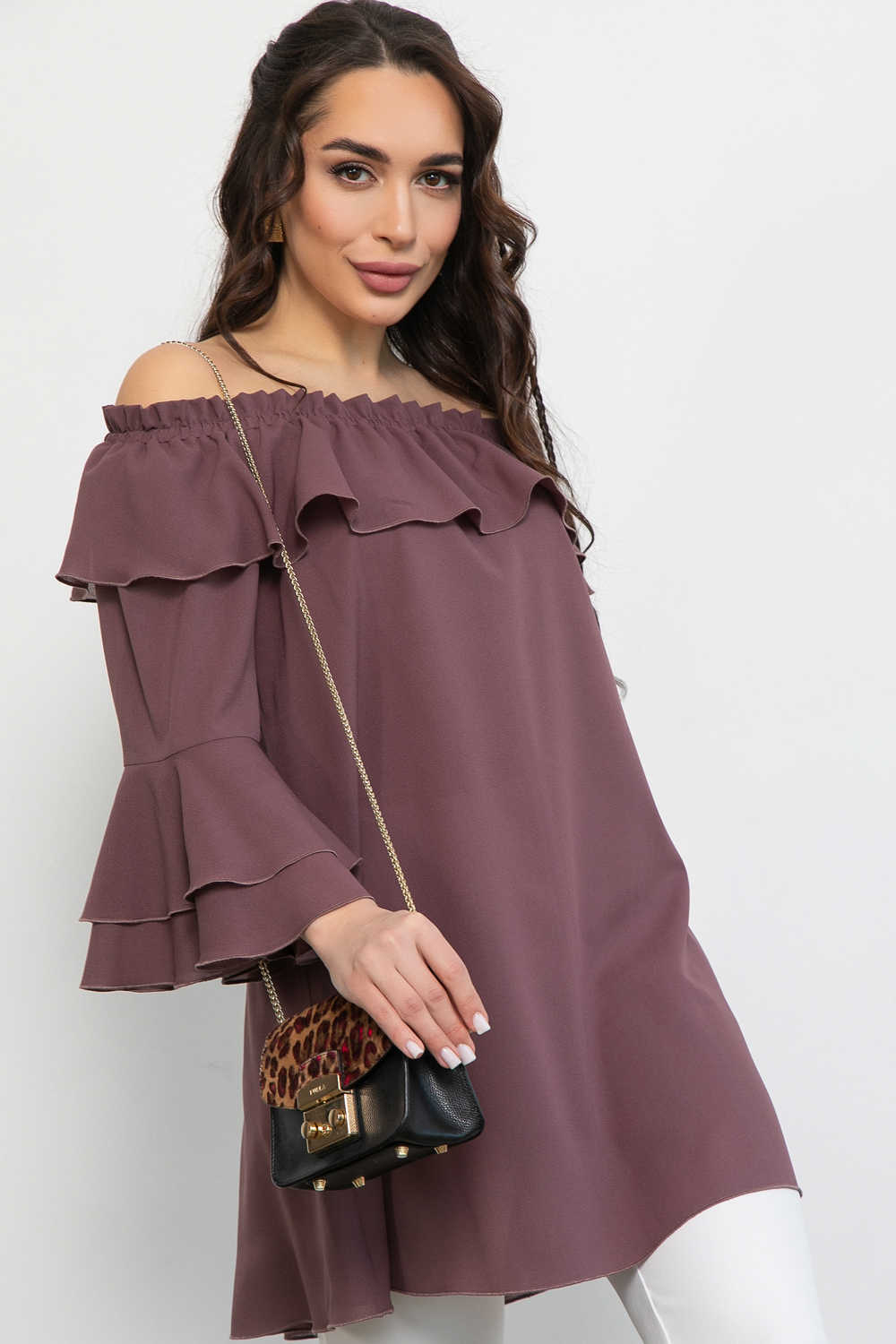 СТ. ЦЕНА 1250 руб//Туника Амалия (какао)