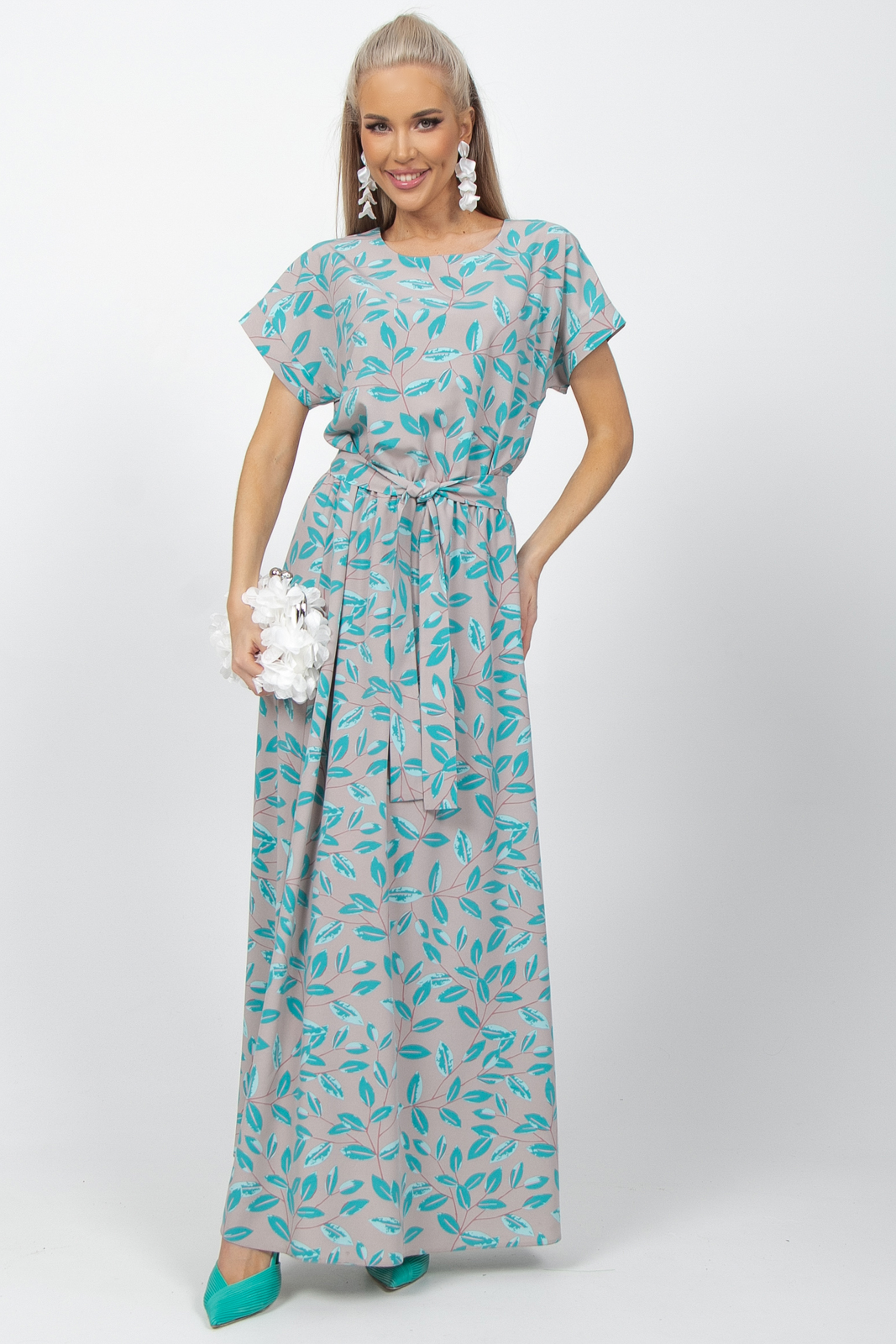 СТ. ЦЕНА 2250 руб//Платье Диана (бирюза)