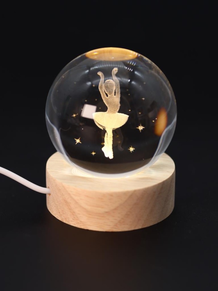 Ночник 3D iLikeGift «Ballerina» (6 см)