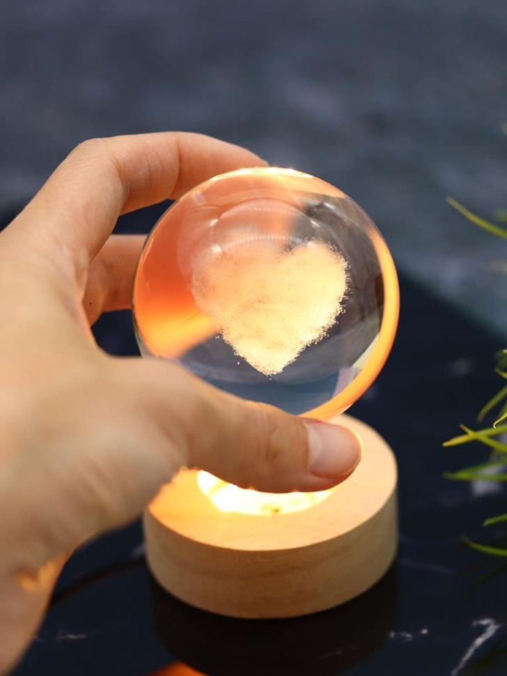 Ночник 3D iLikeGift «Cloud heart» (6 см)