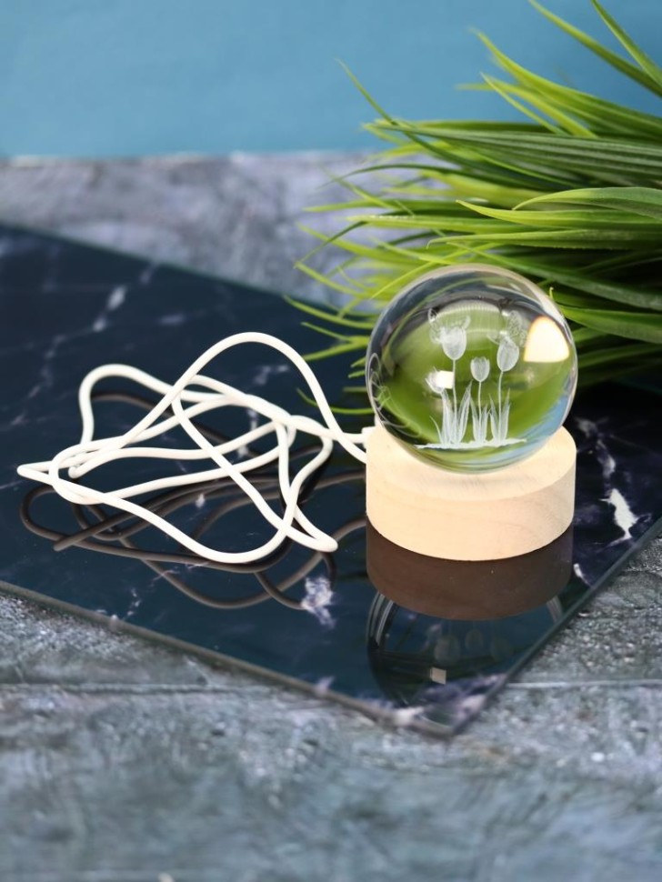 Ночник 3D iLikeGift «Tulips» (6 см)