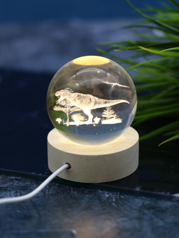 Ночник 3D iLikeGift «Planet of dinosaurs» (6 см)