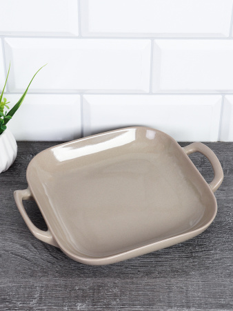 Блюдо с ручками прямоугольное 24х19х5 см / TY-621 /уп 48/