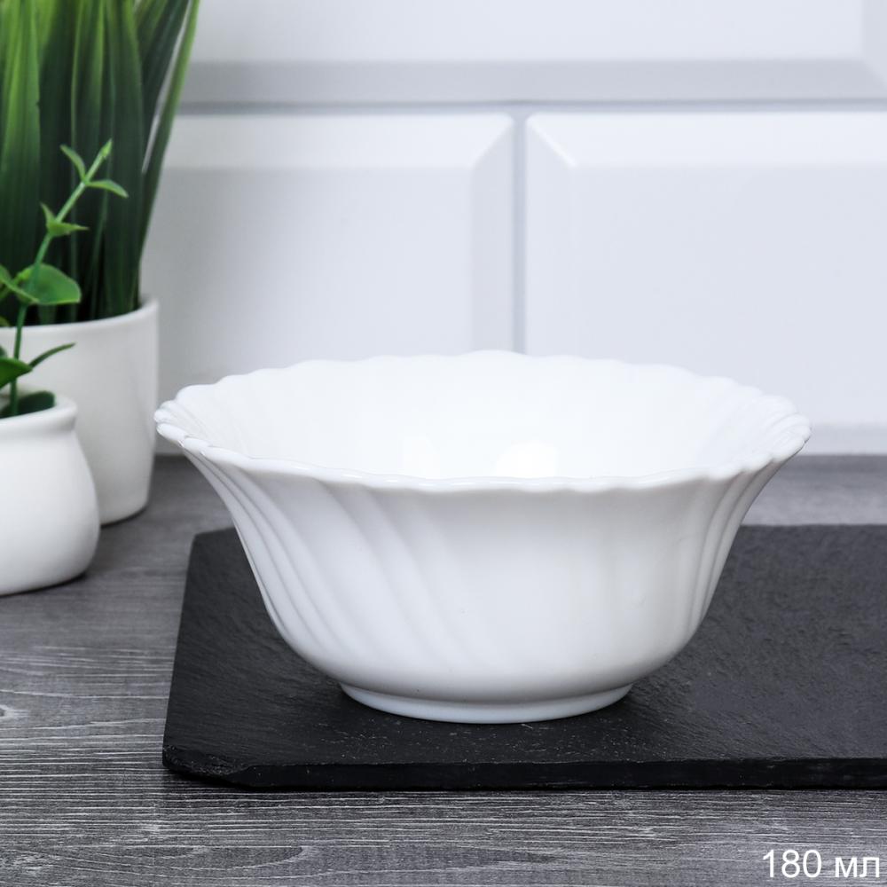 Салатник 180 мл 127 мм розетка Тюльпан белый / 7585784120/GB220-55/XN (WHITE)