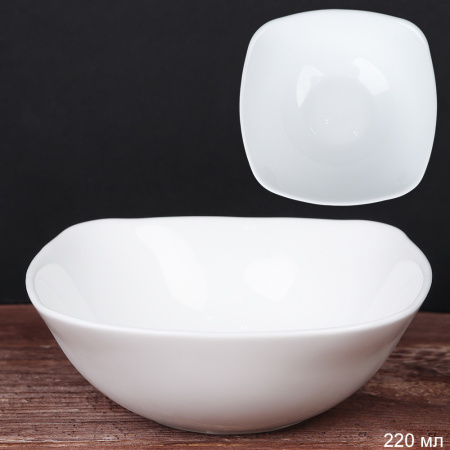 Салатник квадратный 220 мл 140 мм белый / NFW55T (White) /уп 6/72/