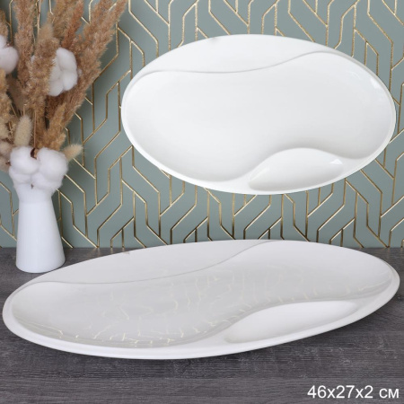 Блюдо овальное 46х27х2 см / BG-63 /уп 13/ 694147