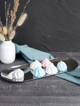 Блюдо овальное 26х10,5 см металл/ NB-124-silver /уп 120/720738