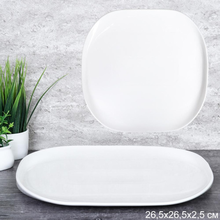 Блюдо квадратное 27 см / BL-88 /уп 16/ 729021