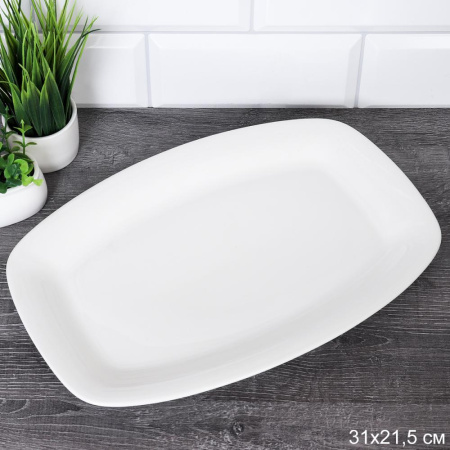 Блюдо прямоугольное 31х21 см / WE-515 /уп 36/