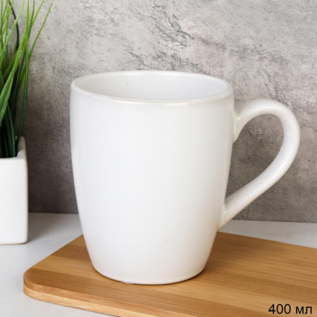 Кружка 400 мл белая 12OZ/3600 /уп 48/