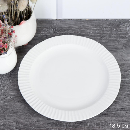 Тарелка круглая 18 см / KY-965 /уп 54/уп 48/