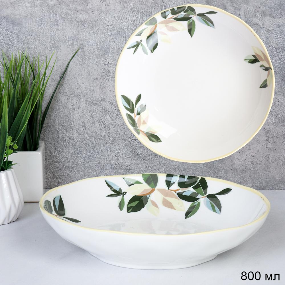 Салатник 800 мл Оливки / RT-38 /уп 64/ тарелка глубокая суповая 20 см