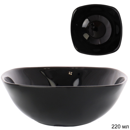 Салатник квадратный 220 мл 140 мм черный / BNFW55T (Black) /уп 6/72/