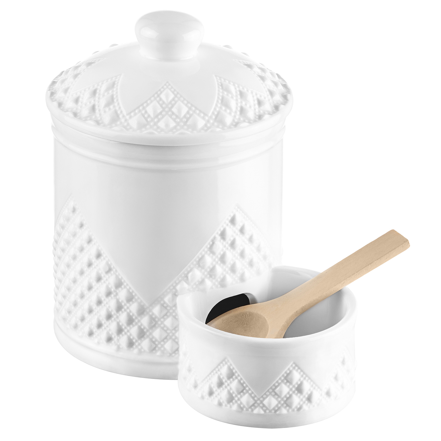 БЫЛО 1077 руб! Банка д/соли 15,5*10*14,5 см 500 мл