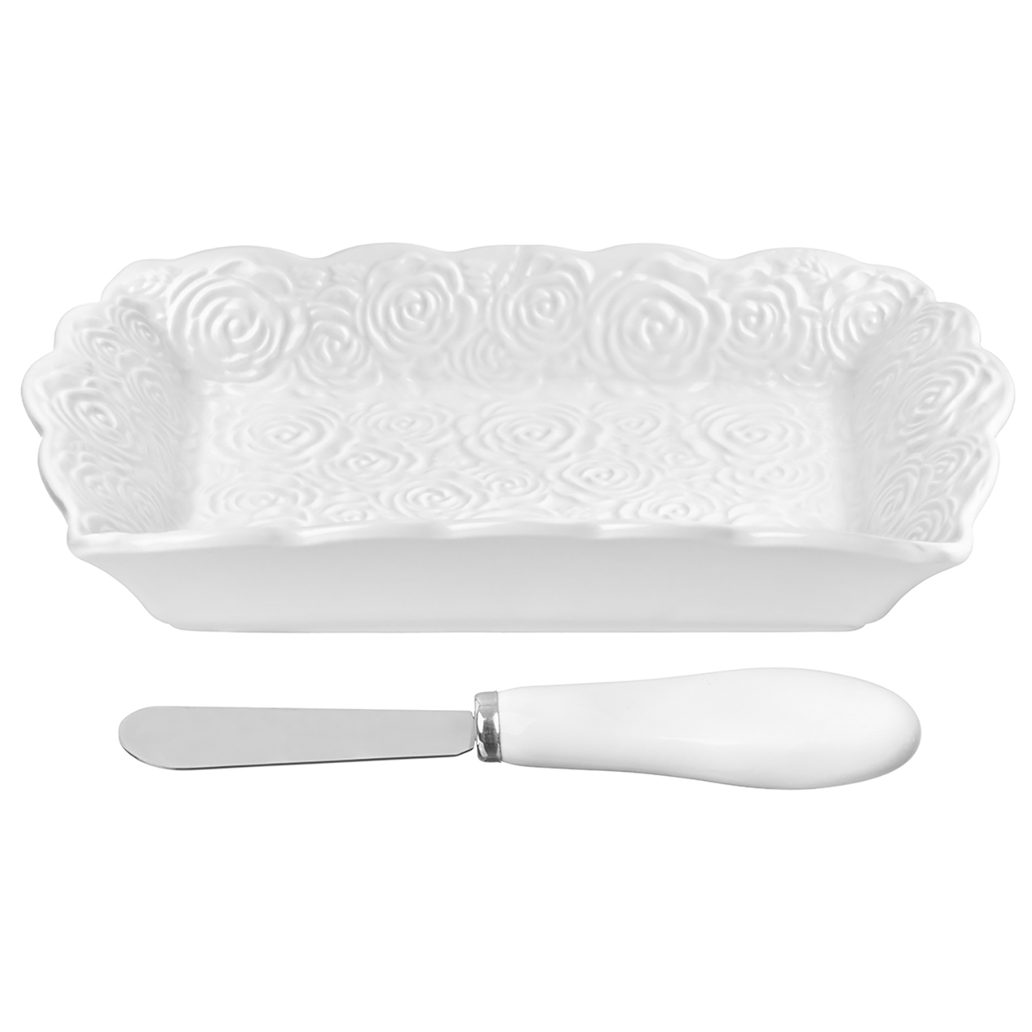 БЫЛО 485 руб! Тарелочка п/масло 18,5*11,2*3,4 см