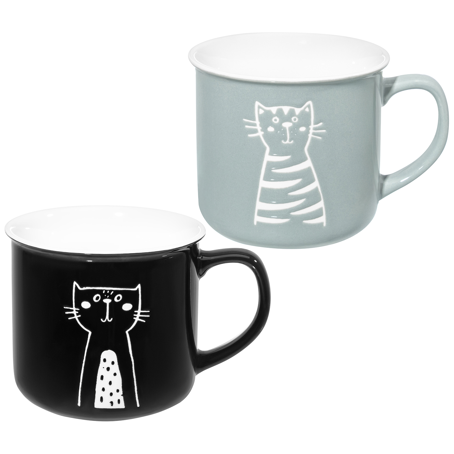 БЫЛО 512 руб! Набор 2 кружек 400 мл 12,5*9,5*8,8 см