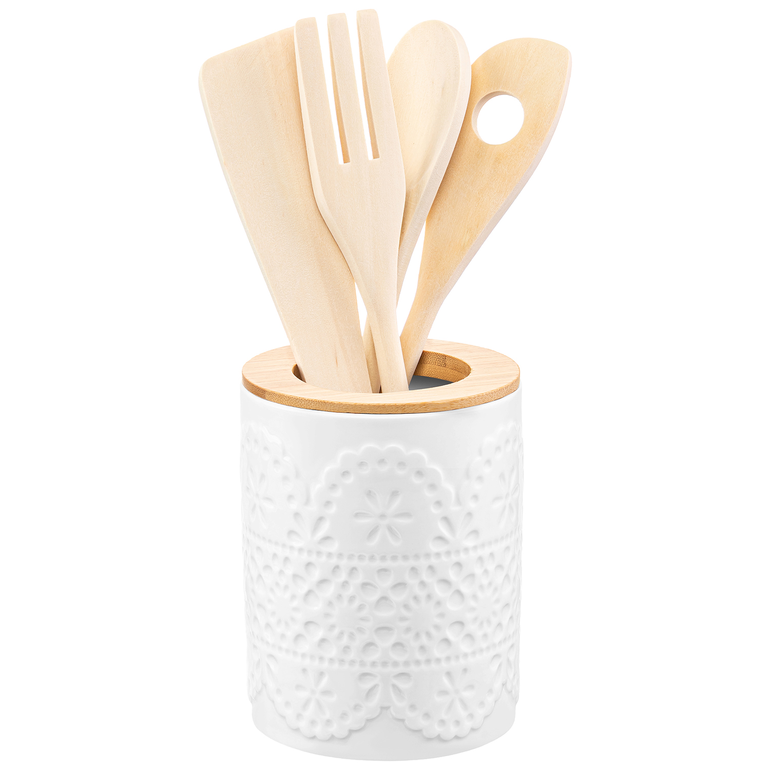 БЫЛО 777 руб! Набор кухонных принадлежностей 4 пр.с подставкой