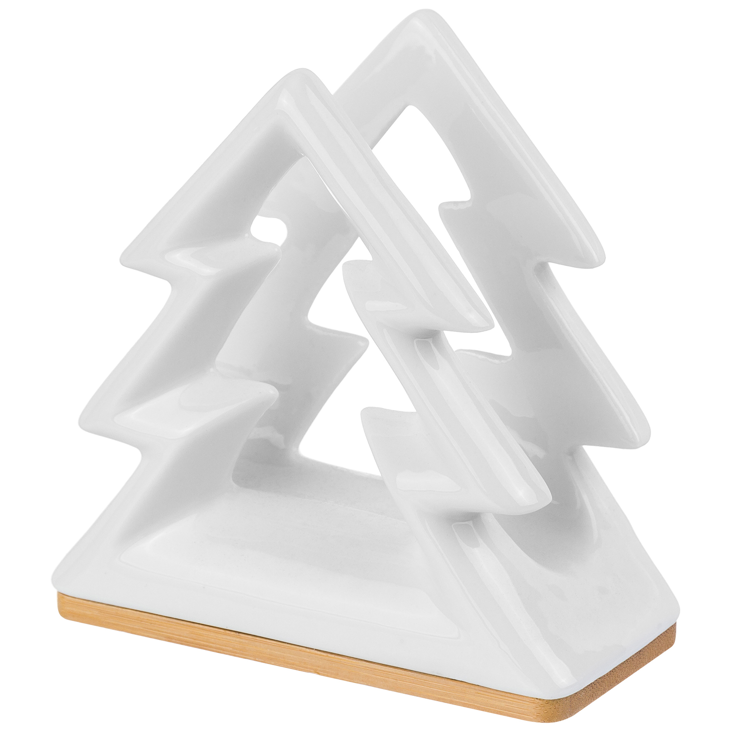 БЫЛО 394 руб! Салфетница на дер. подставке 11*5*11 см