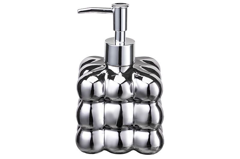 Диспенсер 400 мл 9*9*15,4 см, металлик