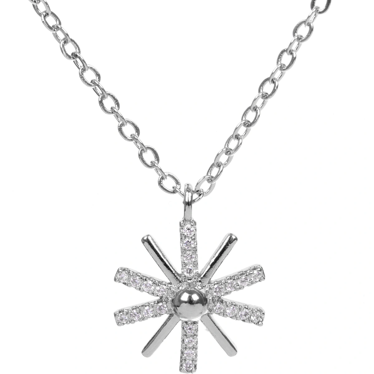 Подвеска из гиппоалергенного сплава со стразами