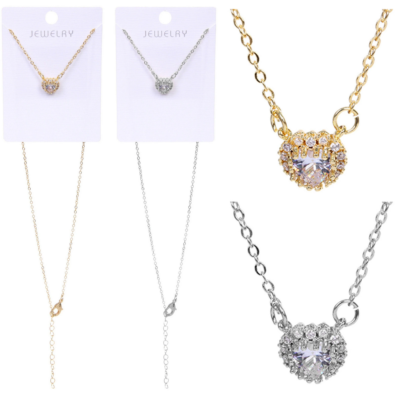 Подвеска из гиппоалергенного сплава со стразами