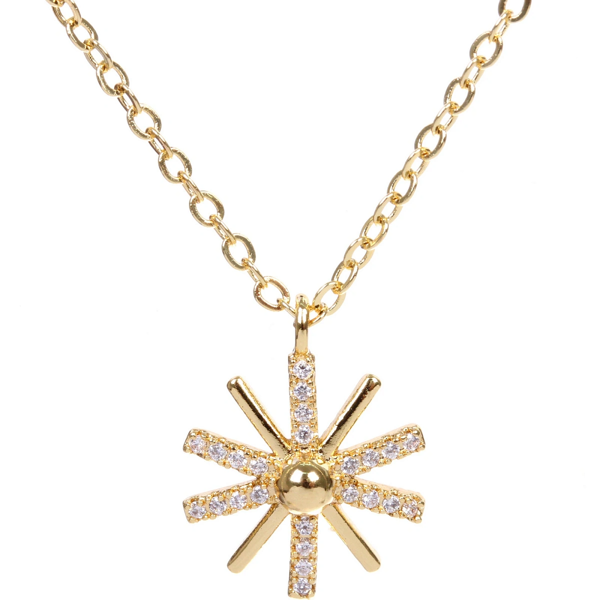 Подвеска из гиппоалергенного сплава со стразами