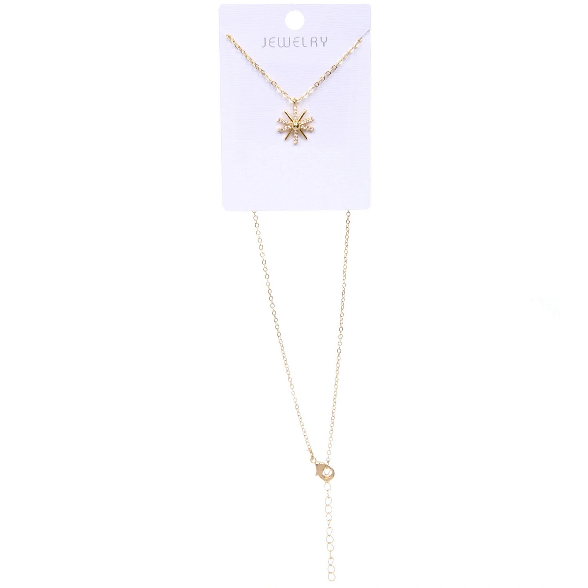 Подвеска из гиппоалергенного сплава со стразами