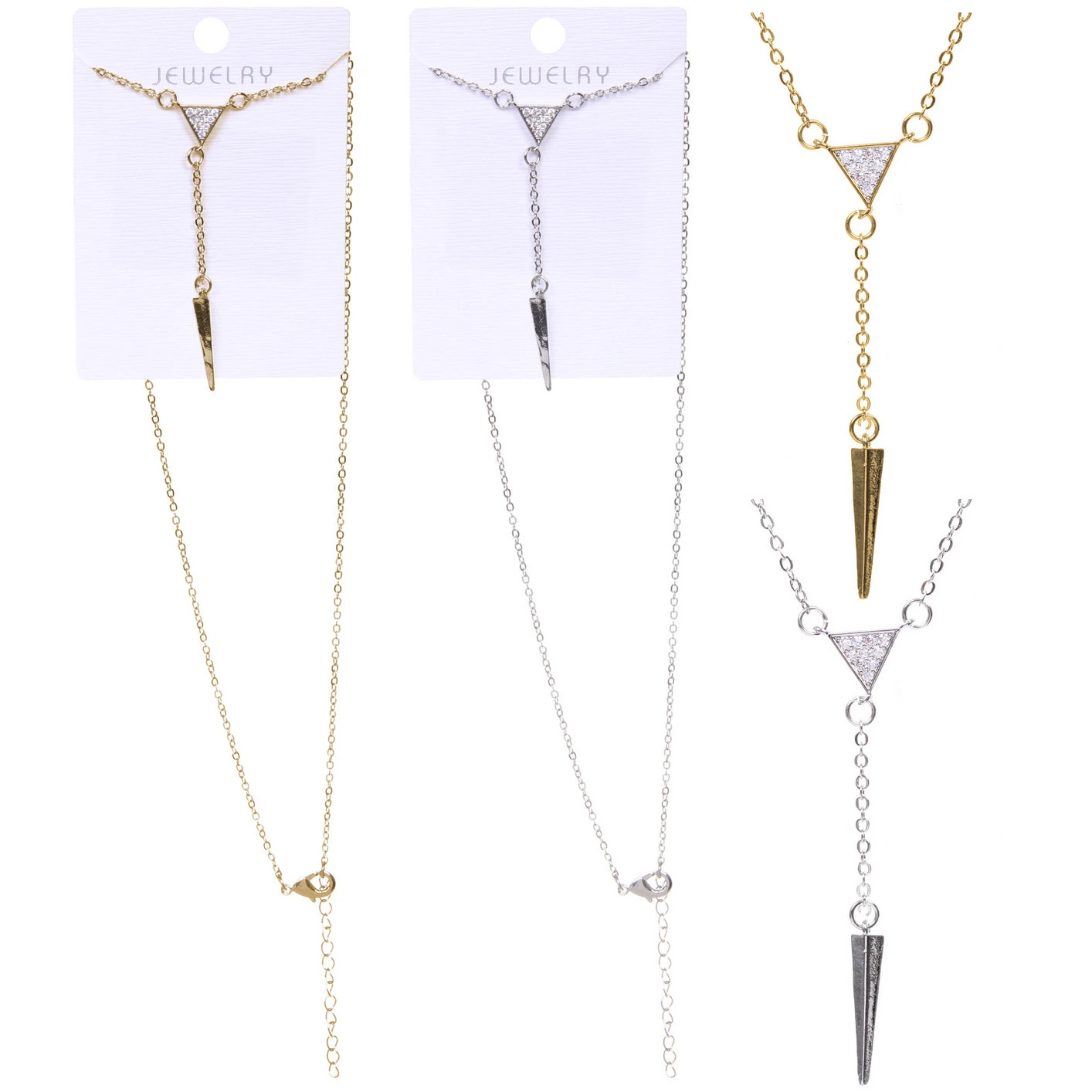 Подвеска из гиппоалергенного сплава со стразами