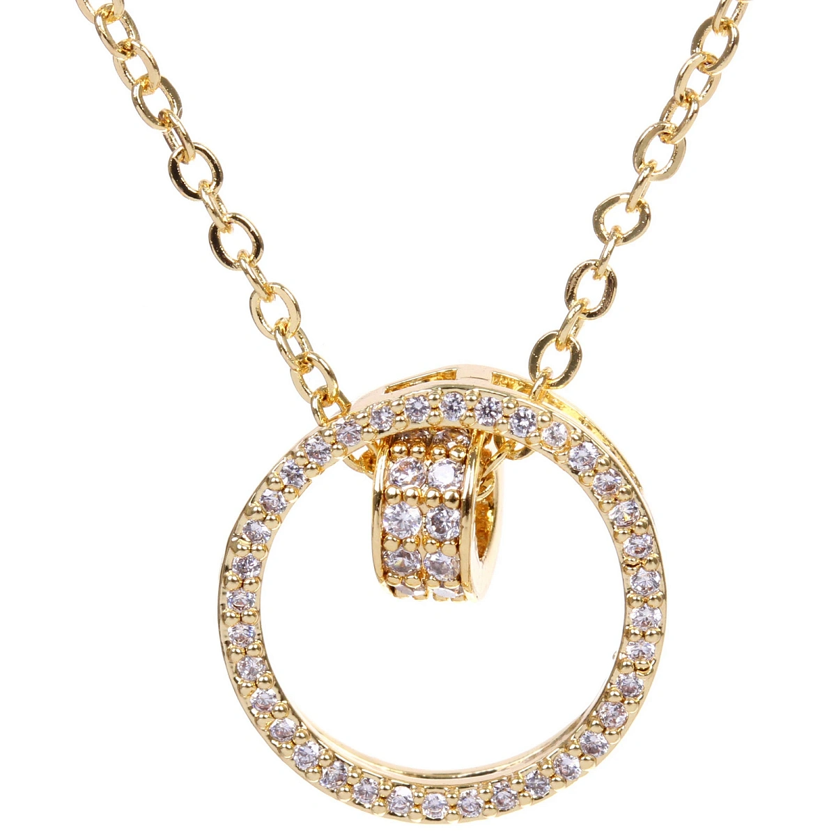 Подвеска из гиппоалергенного сплава со стразами