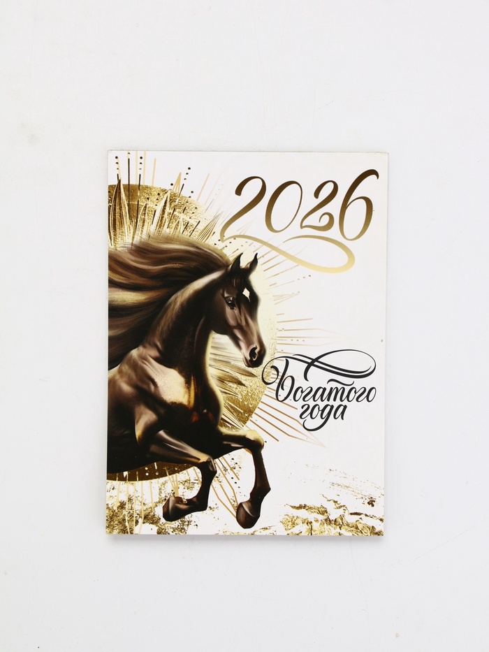 Календарь 2026 отрывной на магните «Богатого года» 9.5×13 см