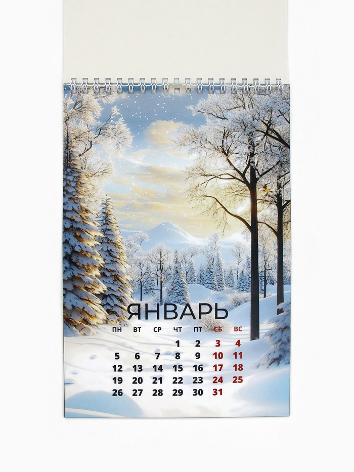 Календарь 2026 на пружине без ригеля «Впереди открытия»