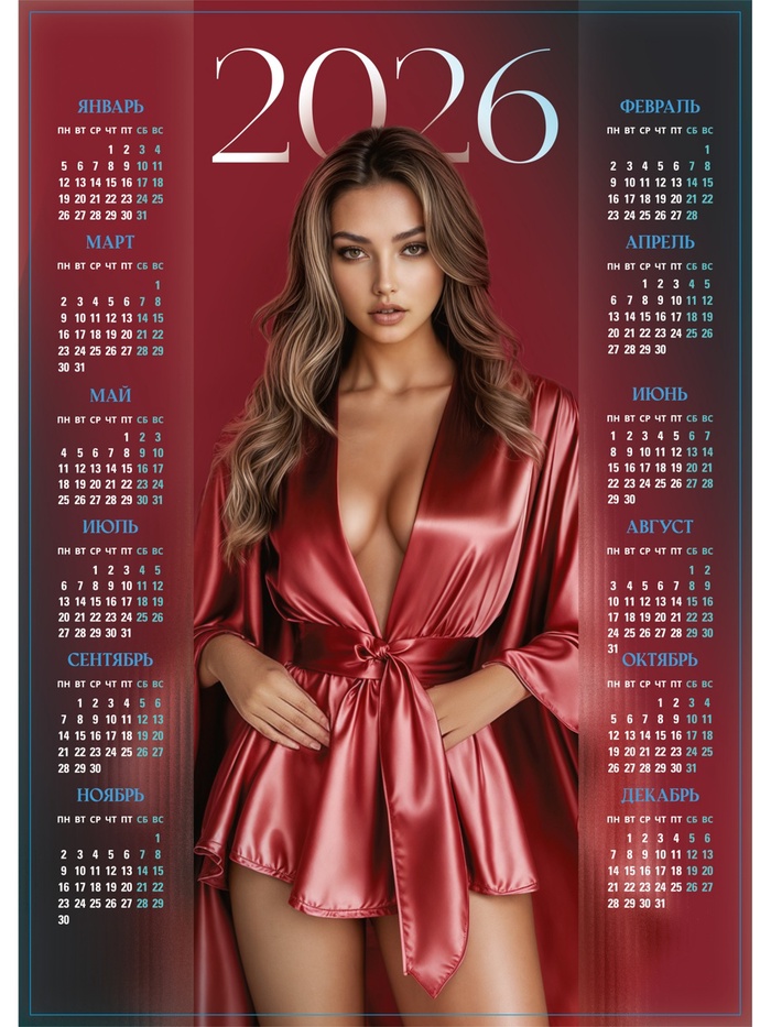 Календарь 2026 «Девушка», А3