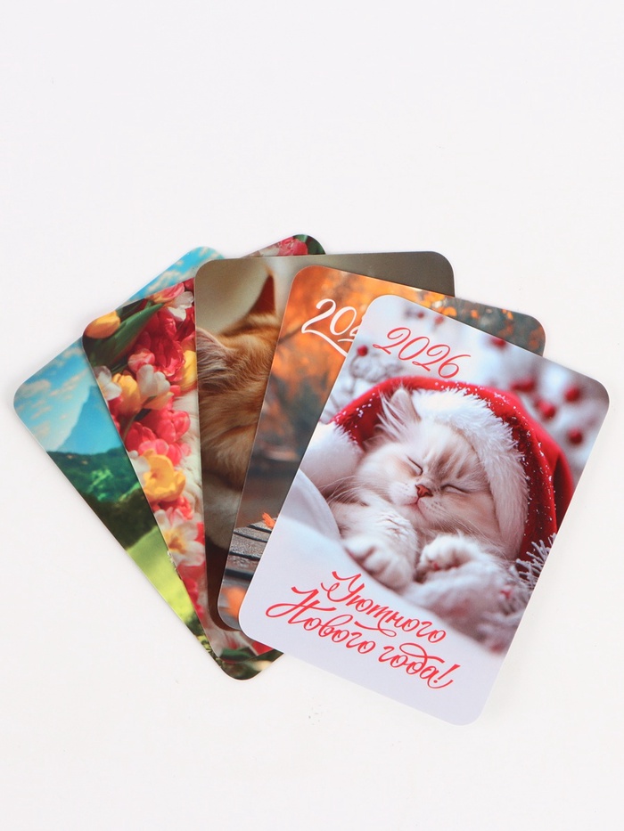 Календарь 2026 карманный «Котики» МИКС 5 шт.