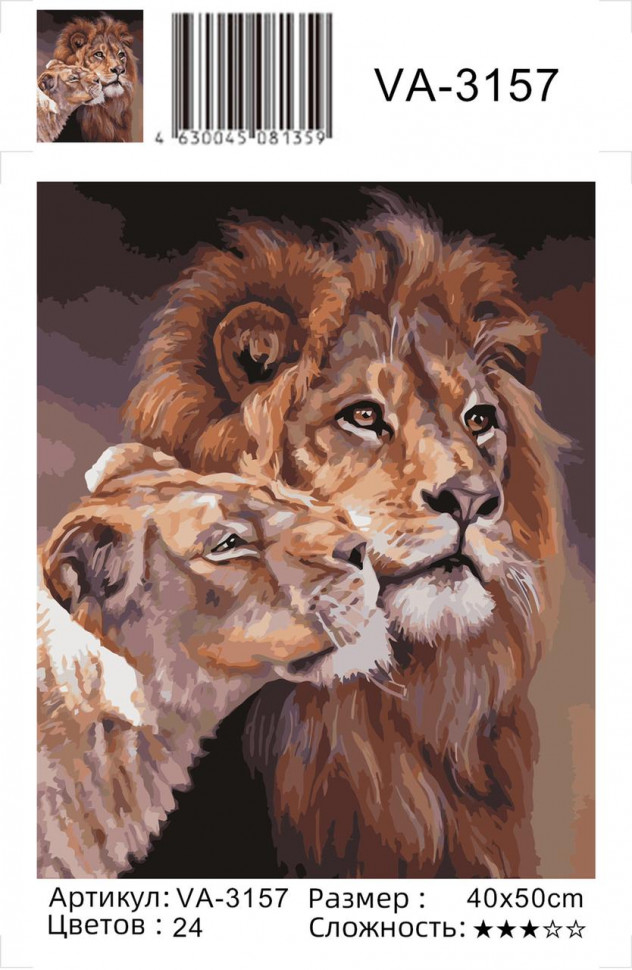 Картина по номерам на холсте и подрамнике 40х50 см