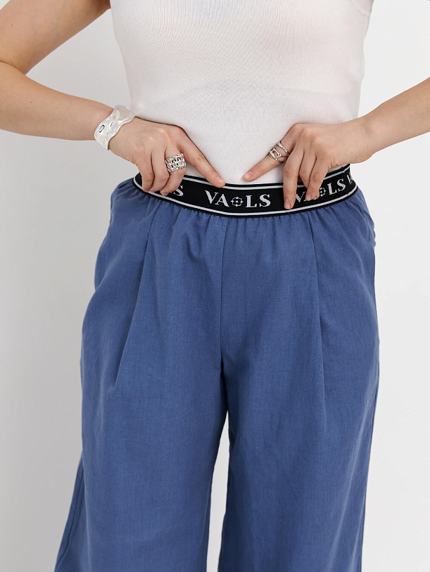 Брюки с брендированной резинкой (арт. 40626-1)