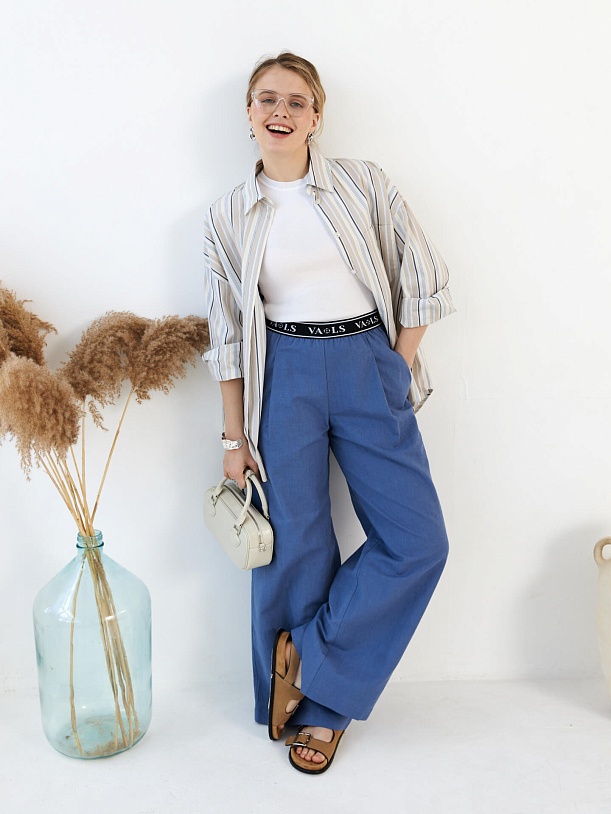 Брюки с брендированной резинкой (арт. 40626-1)