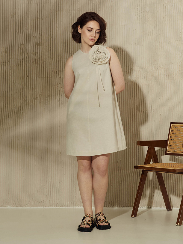 Платье-сарафан с цветком (арт. 07532-1)