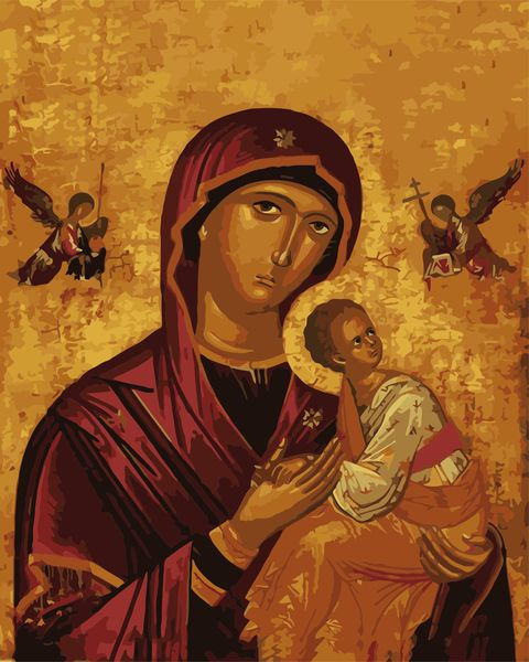 Картина по номерам на холсте и подрамнике 40х50 см