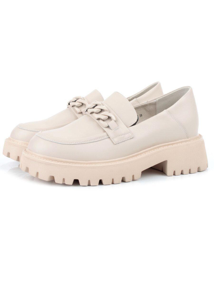 03-5926-2 BEIGE Лоферы женские (натуральная кожа)